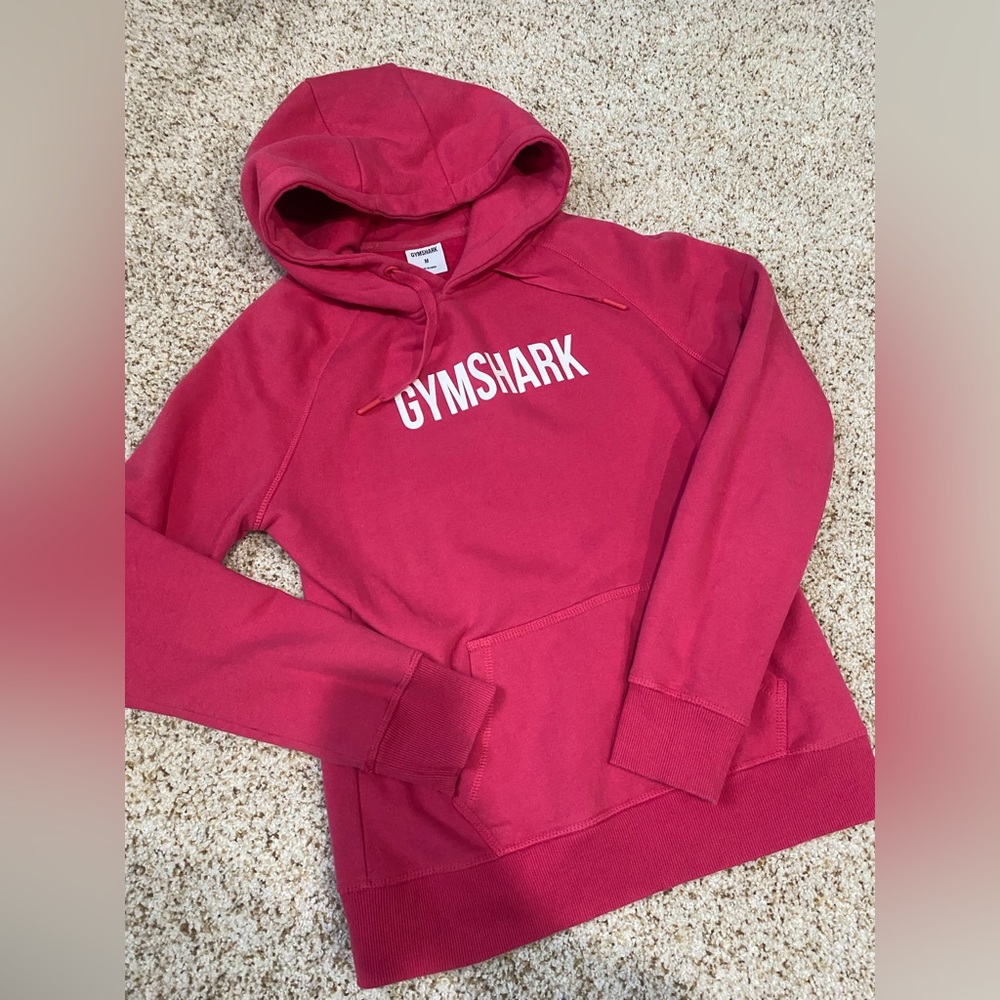 Hot pink Gymshark sweatshirt